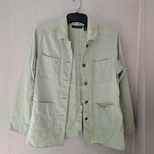 Relativity Women's Sage Green Shirt Jacket